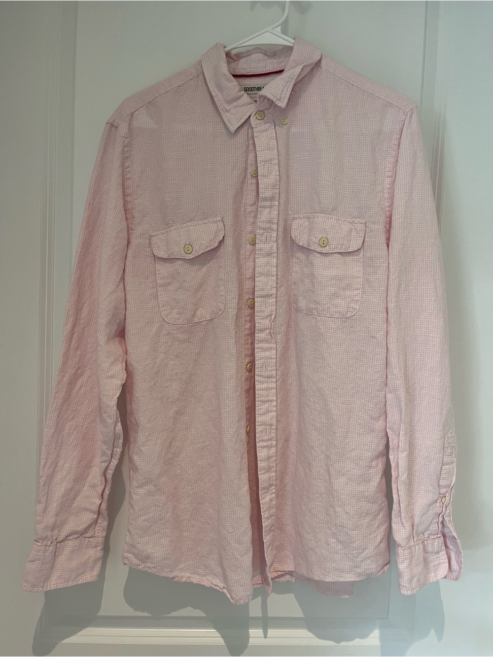 Goodthreads Slim Pink Seersucker Button-Down Shirt for Men